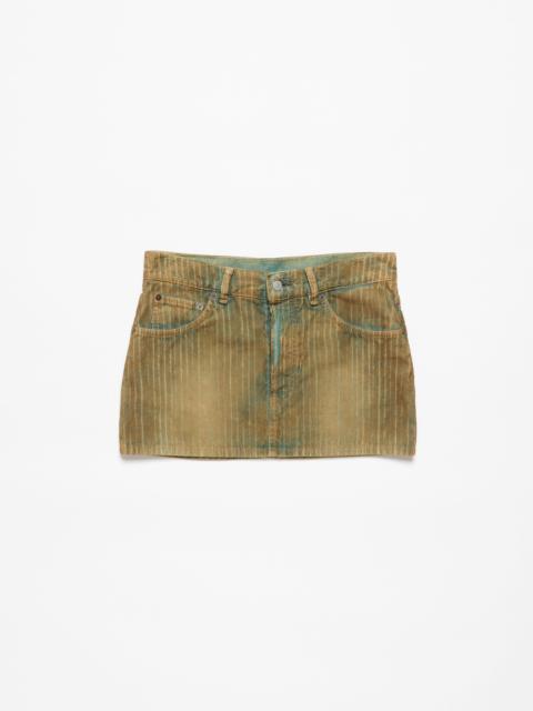 Acne Studios Denim cord mini skirt - Brown/blue