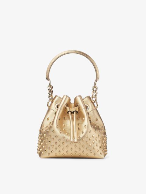 Bon Bon Bucket S
Gold Metallic Nappa Leather Bucket Bag with Studs