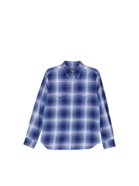TOM FORD CHECKED-PATTERN SHIRT