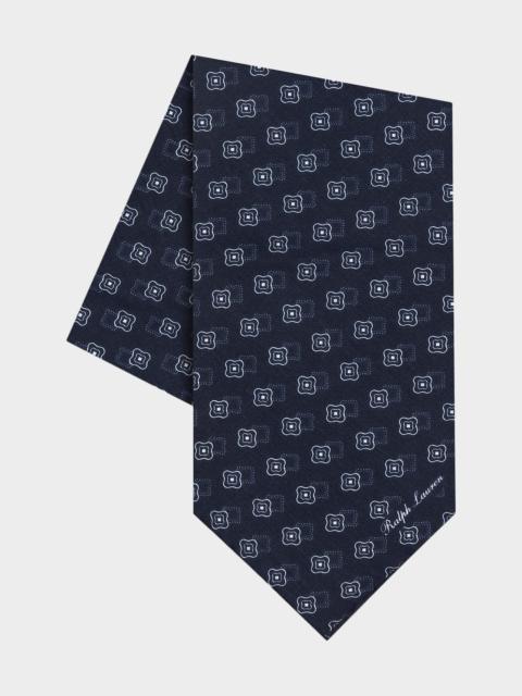 Ralph Lauren Men's Floral Medallion Silk Foulard Neckerchief