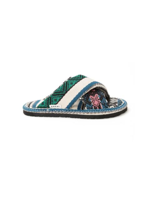 sacai Rug Jacquard Slippers