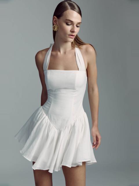 BARDOT Marabella Halter Mini Dress In Ivory