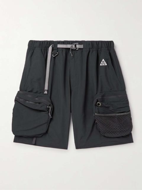 Nike ACG Snowgrass Wide-Leg Belted Nylon Cargo Shorts