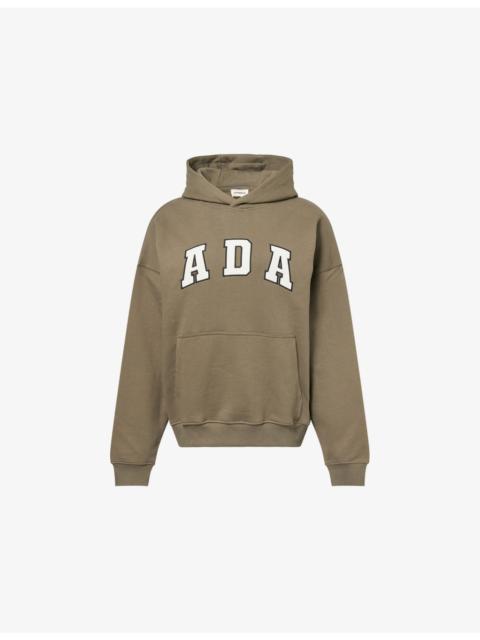 ADANOLA ADA Logo-Embroidered Oversized Cotton-Jersey Hoody
