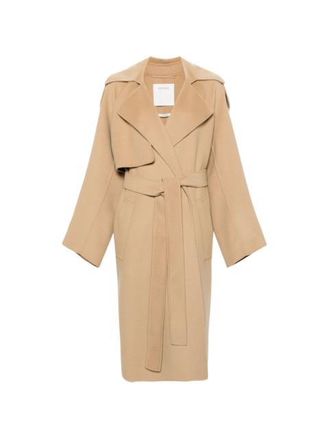 Sportmax Fiore single-breasted belted coat