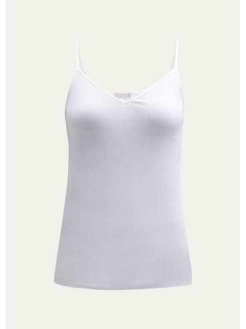 HANRO Seamless Cotton V-Neck Camisole