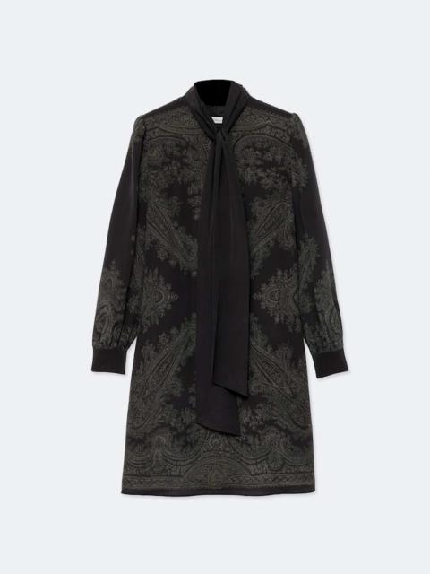 ALLSAINTS JAMIE PRINTED SILK DRESS