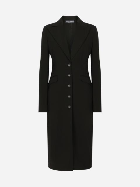 Dolce & Gabbana Jersey Milano rib coat