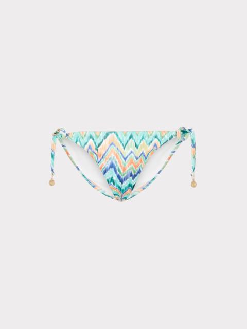 MILLY Tropical Chevron String Bikini Bottom