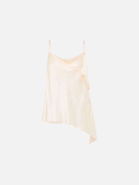 CAMILLA ASYMMETRIC DRAPED TOP SILK ESSENTIALS