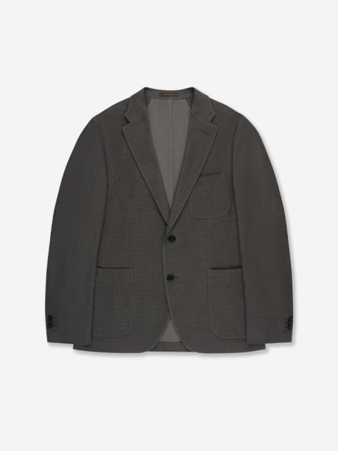 SLOWEAR Slim fit English-rib knit jersey jacket