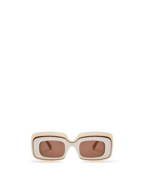 Multilayer Rectangular sunglasses in acetate