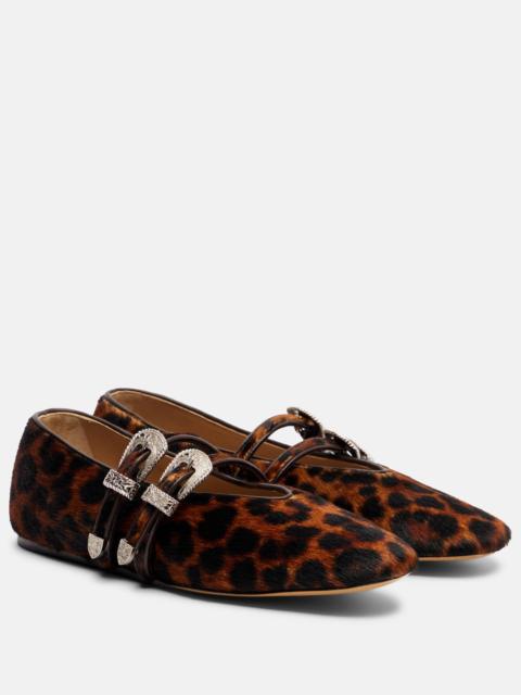 LE MONDE BÉRYL Claudia calf hair Mary Jane flats