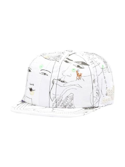 *Better With Age Doodle Reconstructed Button Down Hat "White / Multicolor" BWA235