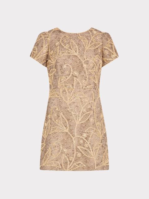 MILLY Daisy Embroidered Lace Mini Dress
