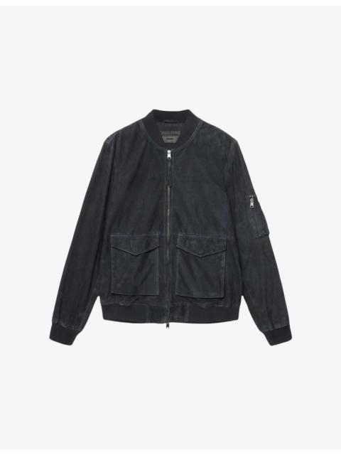 ALLSAINTS Pasilla Suede Bomber Jacket
