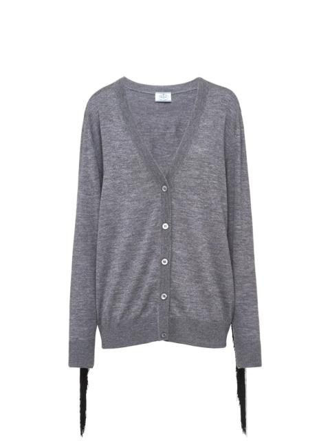 Prada Worsted wool knit cardigan