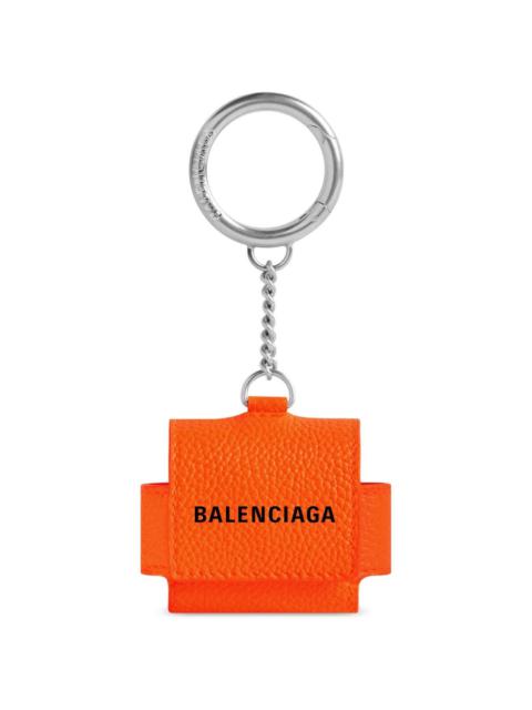 BALENCIAGA logo-print wireless-headphones case keyring