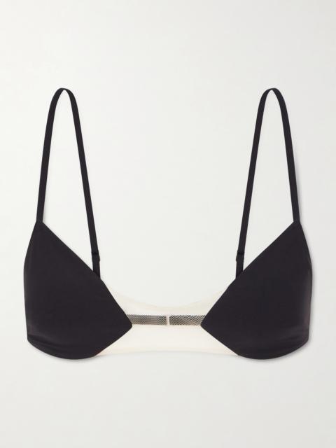 Rick Owens Tulle-trimmed Bra