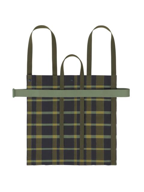 ISSEY MIYAKE WINDSWEPT PLAID BAG