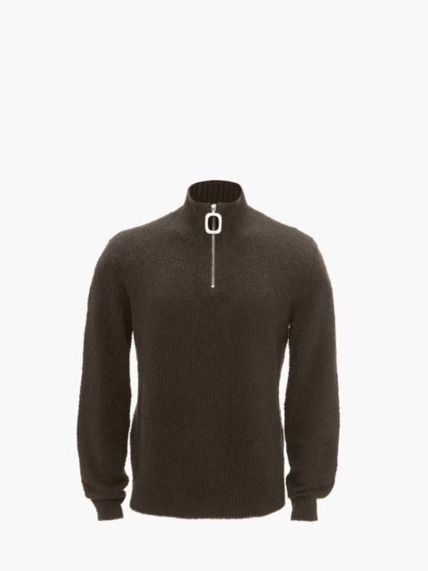 BOUCLE HENLEY JUMPER