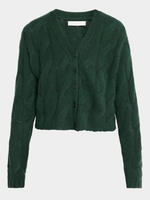 SABLYN Jolie Cable-Knit Cashmere Cardigan