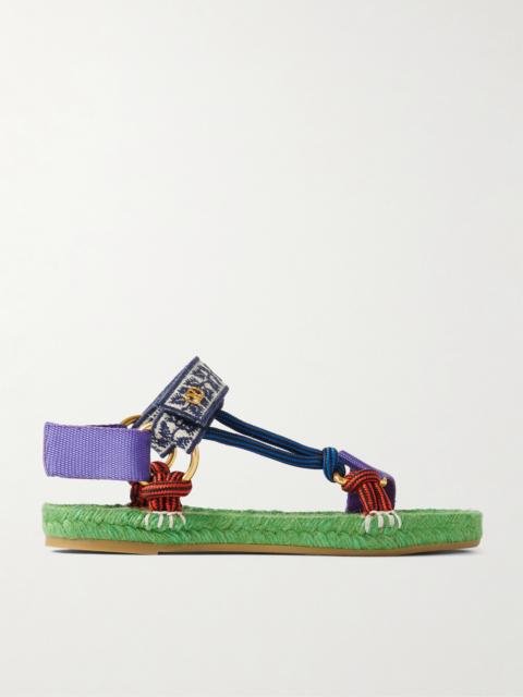 Valentino Grosgrain, Cord And Jacquard Espadrille Sandals
