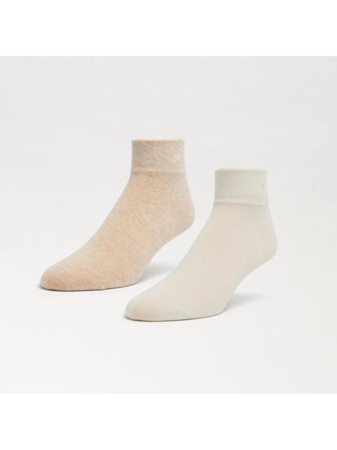 Sam Edelman 2 Pack Cotton Blend Ankle Socks