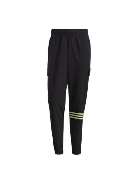 adidas neo M Ss May Wv Tp1 Casual Elastic Sports Long Pants Black GP4793