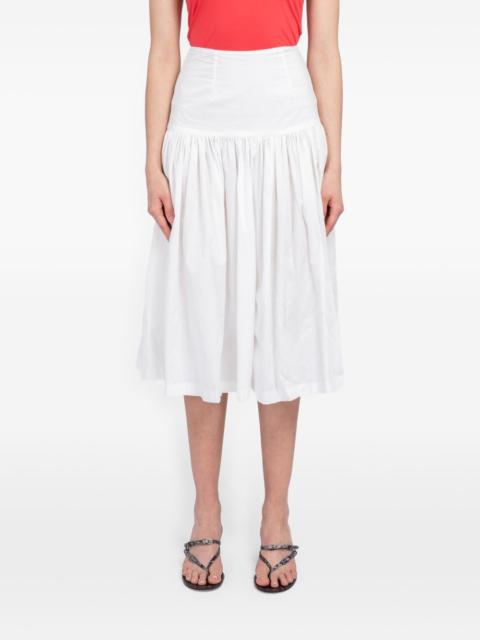 AMOMENTO shirred culotte trousers