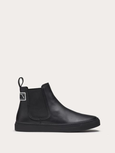 Calfskin Beatle Boots with VLTN Tag