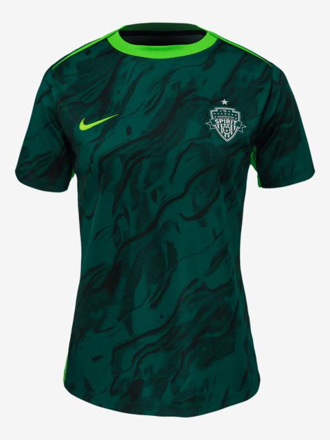 Nike Washington Spirit 2025 Women's Nike NWSL Short-Sleeve Pre-Match Top