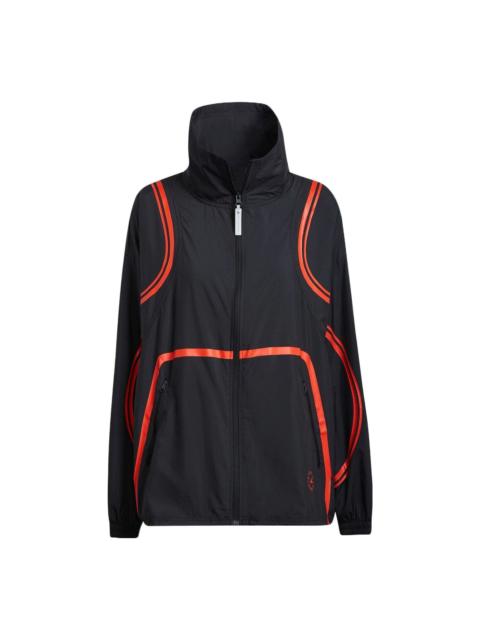 adidas (WMNS) adidas by Stella McCartney TruePace Woven Jacket 'Black Red' HD9120