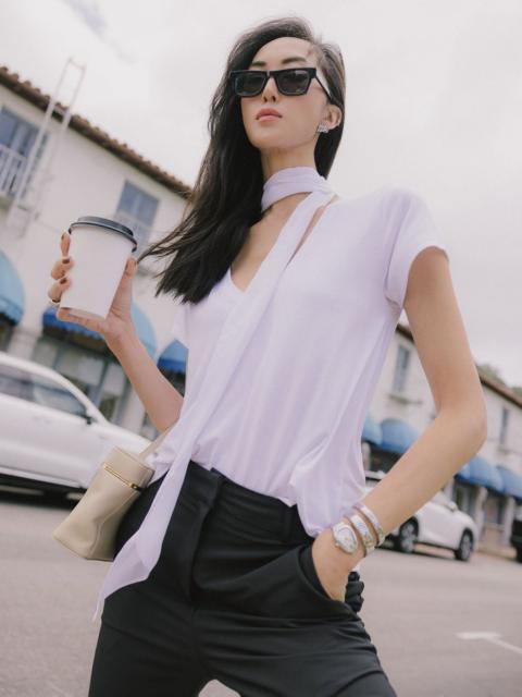 Splendid Splendid x @Chrisellelim: The Chriselle V-neck Tee & Scarf Set