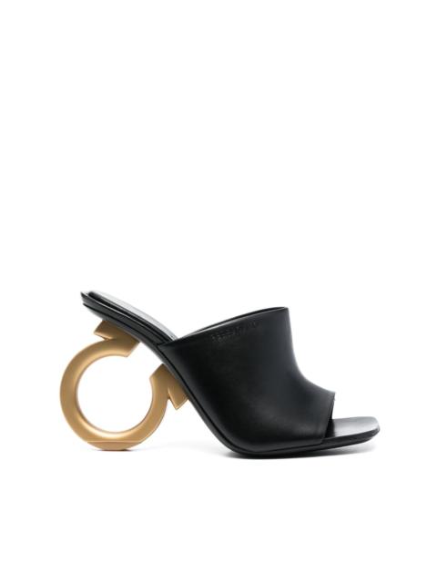 FERRAGAMO Elina leather 7mm sliders