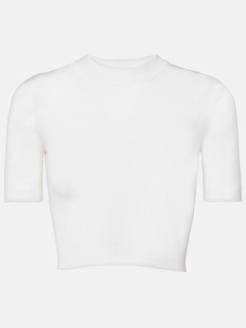 Alaïa Cropped cashmere top