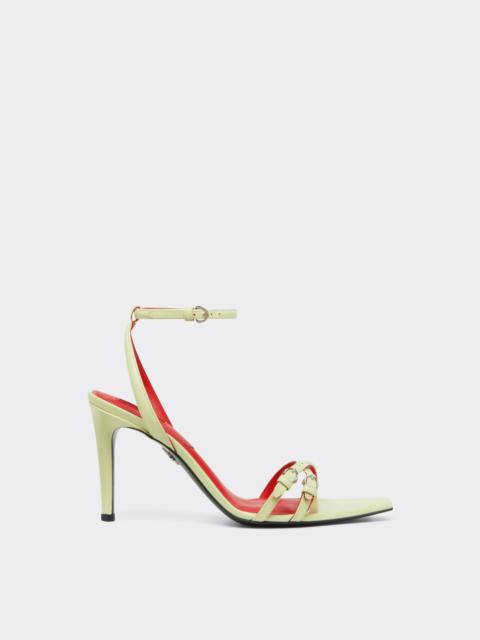 Ferrari Glossy leather sandals