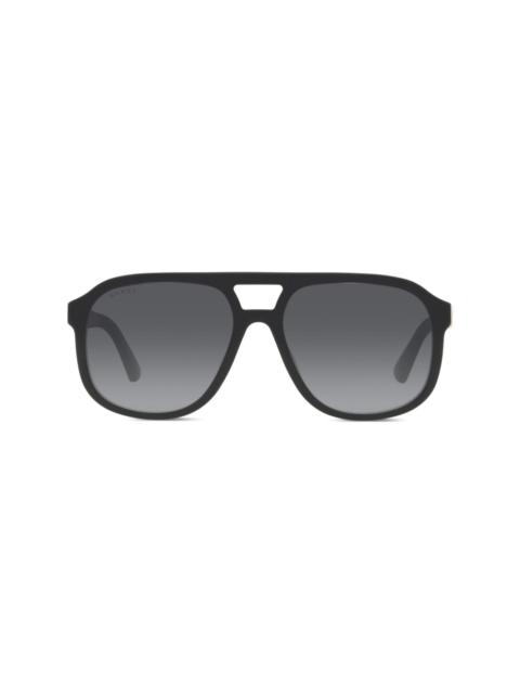 pilot-frame tinted lenses sunglasses