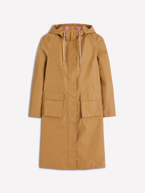 BODEN Longline Rain Mac-Hazelnut Brown