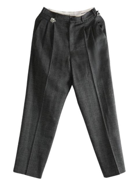 MAGLIANO Regolatore pleated herringbone trousers