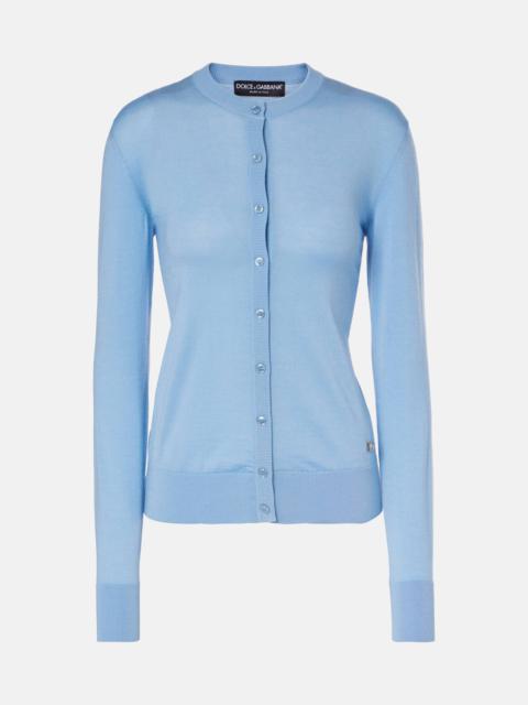 Dolce & Gabbana DG cashmere and silk cardigan