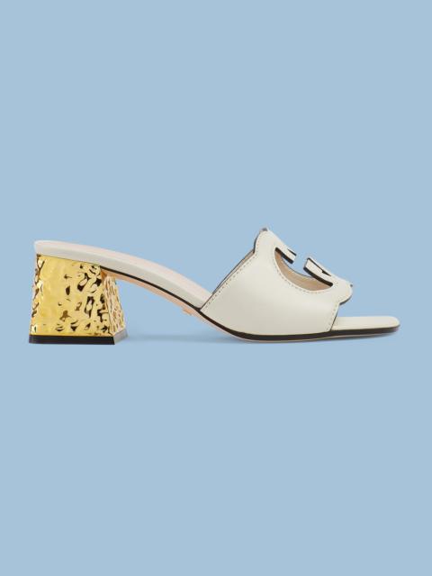 GUCCI Women's Interlocking G cut-out sandal