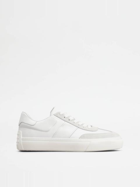 TOD'S SNEAKERS IN LEATHER - WHITE