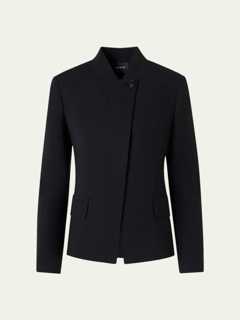 AKRIS Kay Wool Double-Face Short Jacket