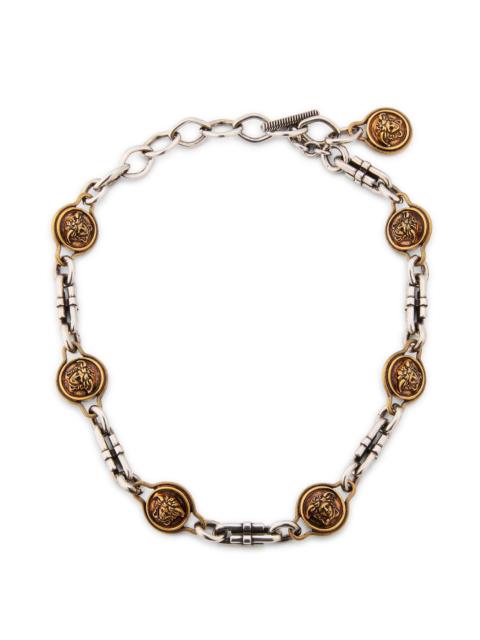 VERSACE Women's Novantatré Two-Tone Chain Necklace - Palladium Gold