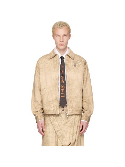 Vivienne Westwood Beige Piranha Denim Jacket