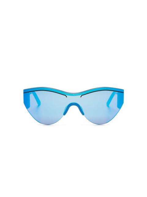 oval-frame tinted-lenses sunglasses