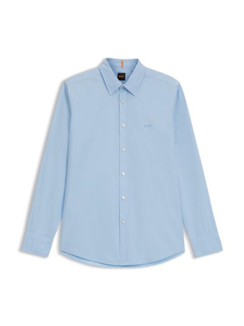 BOSS REGULAR-FIT SHIRT IN COTTON POPLIN
