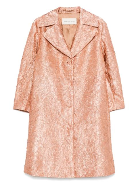 Dries Van Noten Crinkled Coat