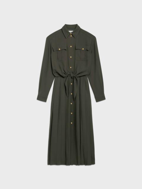 CELINE REPORTER DRESS IN SAND VISCOSE